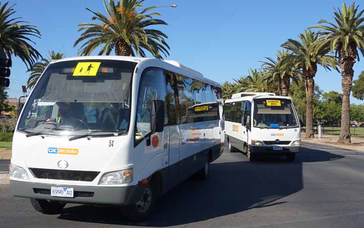 CDC Mildura Hino RB8 UBC-Chiron 54 & 55